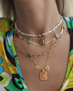 Amazonite Charm Necklace Necklace Ke Aloha 
